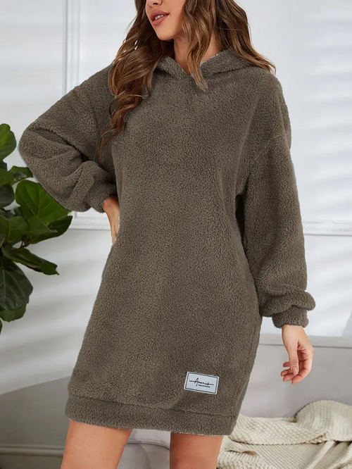 VinterExperten - Teddy Klänning, Oversize!